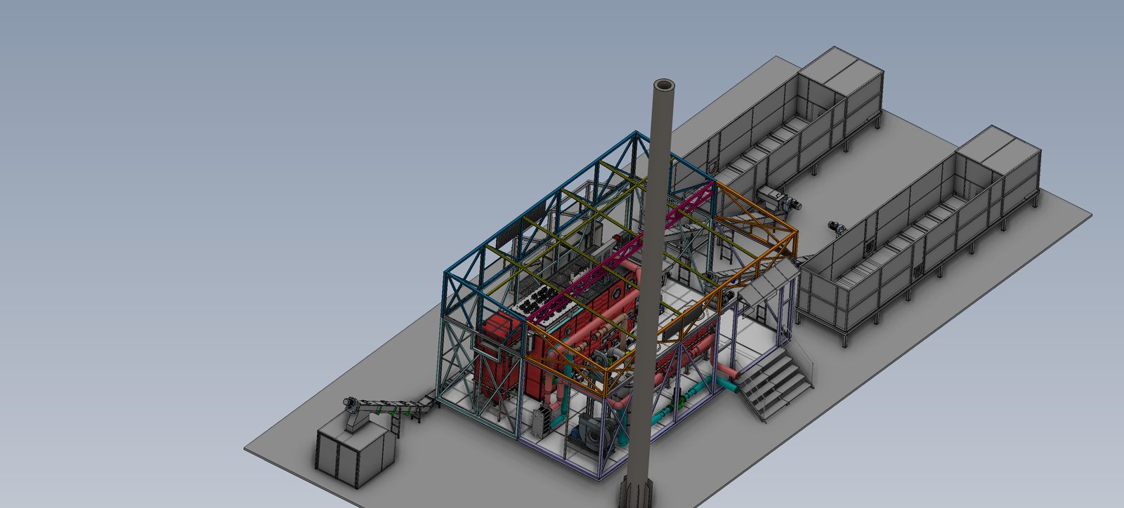 Panncentral FLL1800 – konstruktionsmodell